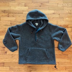 Vintage 1990's L.L. Bean Hooded Fleece Pullover
